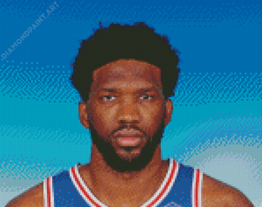 Aesthetic Basketball Player Joel Embiid Diamond Painting