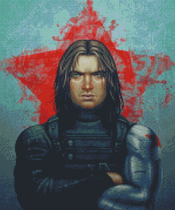 Aesthetic Bucky Barnes Art Diamond Painting