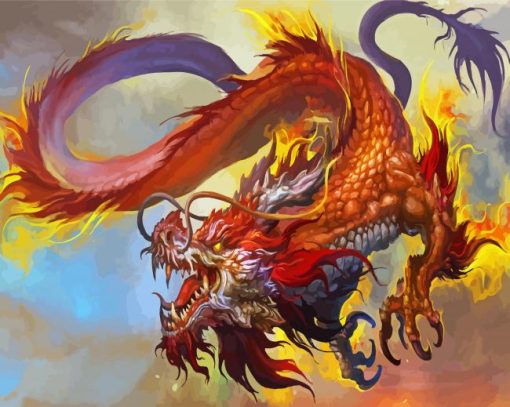 Aesthetic Chinese Dragon Diamond Painting