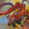 Aesthetic Chinese Dragon Diamond Painting