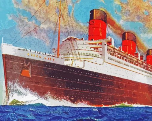 Aesthetic Cruise Liner Diamond Painting