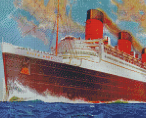 Aesthetic Cruise Liner Diamond Painting