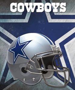 Aesthetic Dallas Cowboys Helmet Diamond Painting