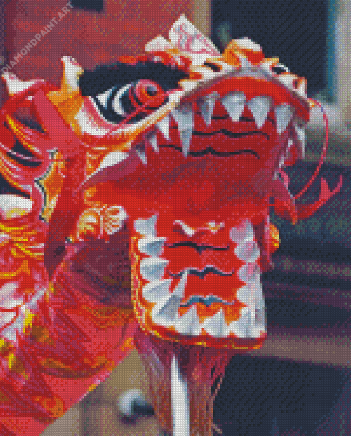 Aesthetic Dragon Dance Diamond Paintings