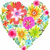 Aesthetic Floral Heart Diamond Painting