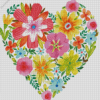 Aesthetic Floral Heart Diamond Painting