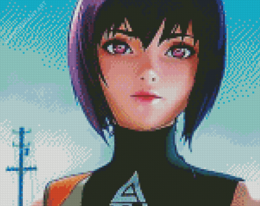 Aesthetic Ghost In The Shell Diamond Painting