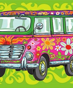 Aesthetic Hippie Van Diamond Painting