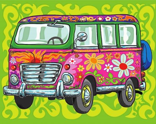 Aesthetic Hippie Van Diamond Painting