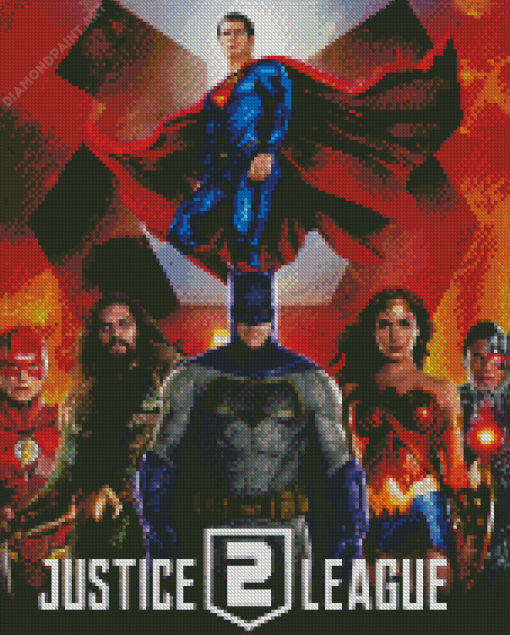 Aesthetic Justice League Diamond Painting