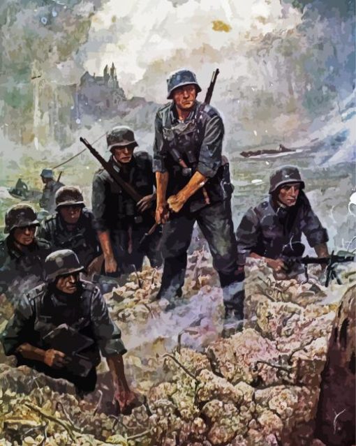 Aesthetic Military WW2 Diamond Paintings