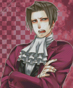 Aesthetic Mitsurugi Reiji Diamond Painting