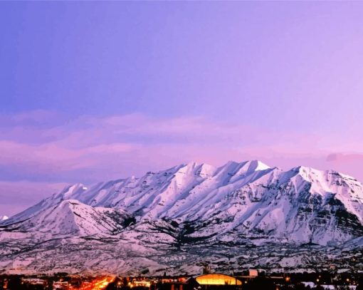 Aesthetic Mount Timpanogos Diamond Painting