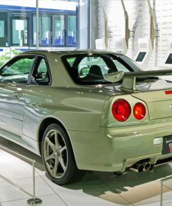 Aesthetic Nissan Skyline R34 Car Diamond Painting