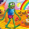 Aesthetic Pepe Frog Diamond Painting