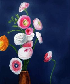 Aesthetic Ranunculus Diamond Painting