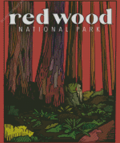 Aesthetic Redwood Diamond Painting