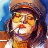 Aesthetic Smoker Lady Diamond Painting