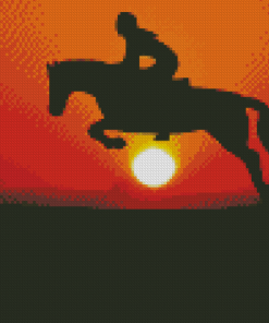 Aesthetic Sunset Horse Diamond Painting