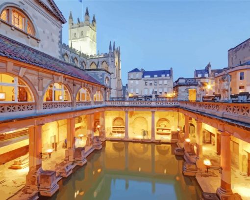 Aesthetic The Roman Baths Diamond Painting