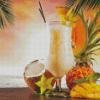 Aesthetic Tropical Drinks Art Diamond Paintings