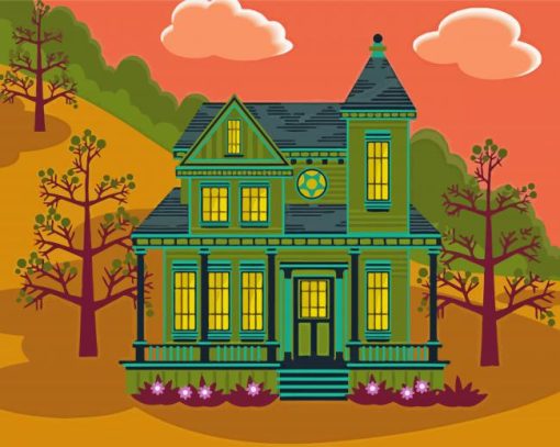 Aesthetic Victorian House Diamond Painting