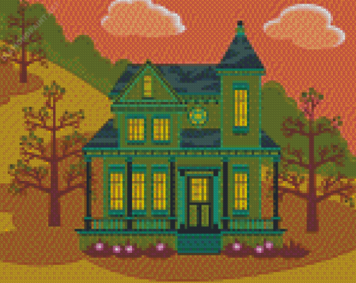 Aesthetic Victorian House Diamond Painting