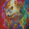 Aesthetic Wolf In Dream Catcher Diamond Painting