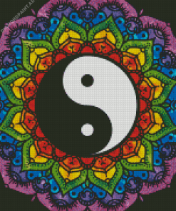 Aesthetic Yin Yang Mandala Diamond Painting