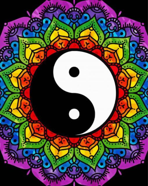 Aesthetic Yin Yang Mandala Diamond Painting