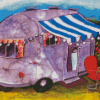 Aesthetic Airstream Illustration Diamond Painting