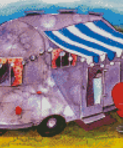 Aesthetic Airstream Illustration Diamond Painting