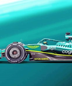 Aesthetic Aston Martin F1 Illustration Diamond Painting