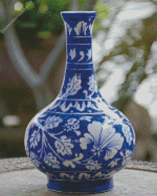 Aesthetic Blue Pottery Diamond Paintings