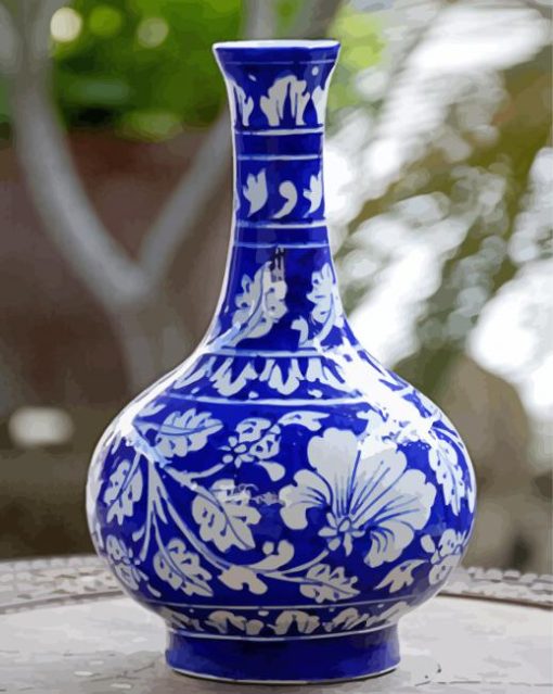 Aesthetic Blue Pottery Diamond Paintings