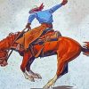 Aesthetic Bucking Bronco Diamond Painting