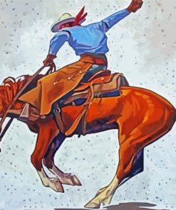 Aesthetic Bucking Bronco Diamond Painting