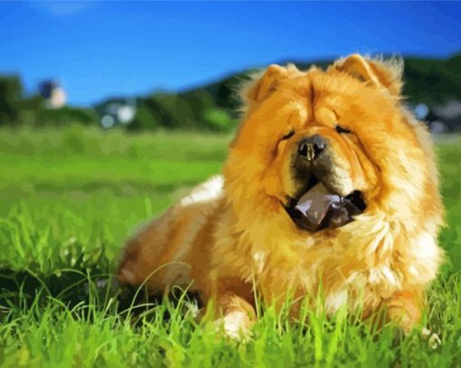 Aesthetic Chow Chow Diamond Painting