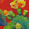 Aesthetic Flowers On Cactuses Diamond Painting