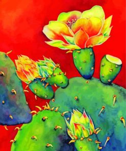 Aesthetic Flowers On Cactuses Diamond Painting