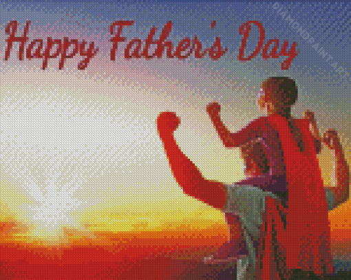 Aesthetic Happy Fathers Day Diamond Paintings