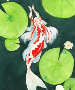 Aesthetic Mermaid Coy Fish Diamond Painting