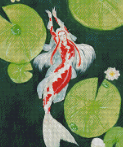 Aesthetic Mermaid Coy Fish Diamond Painting