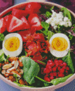 Aesthetic Morning Breakfast Egg And Salad Diamond Painting