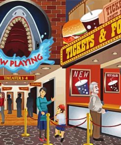 Aesthetic Movie Theater Diamond Paintings