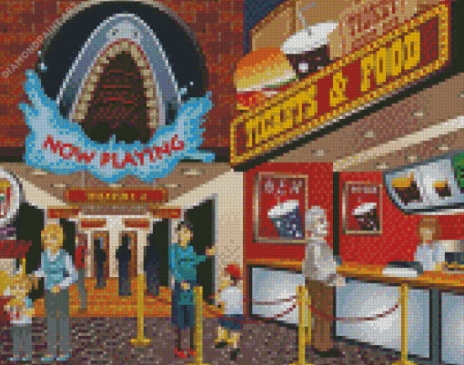 Aesthetic Movie Theater Diamond Paintings