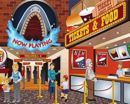 Aesthetic Movie Theater Diamond Paintings