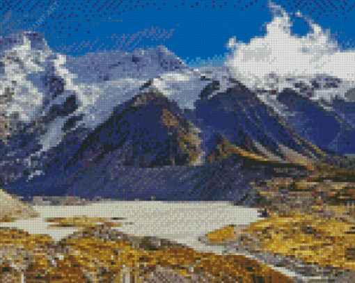 Aesthetic Southern Alps Diamond Painting