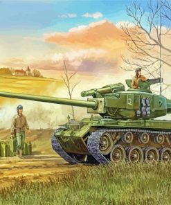 Aesthetic WW2 Tank Art Diamond Painting