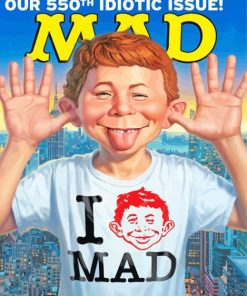 Alfred E Neuman Mad Magazine Poster Diamond Painting